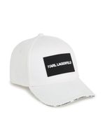 Karl Lagerfeld Kids casquette à logo appliqué - Blanc