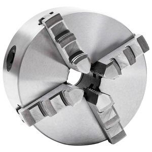 VidaXL Klauwplaat met 4 bekken zelfcentrerend 125 mm staal