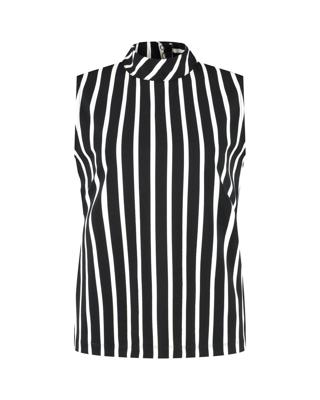 Lady Day Maud L24.380.2943 Tops En Singlets Black/wool White Stripe