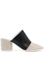 MM6 Maison Margiela mules à design colour block - Noir