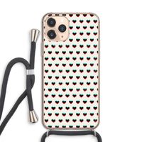 Hartjes: iPhone 11 Pro Transparant Hoesje met koord
