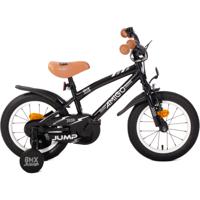 AMIGO Jongensfiets BMX Jump 14 Inch 22,5 cm Jongens Terugtraprem Zwart/Wit - thumbnail