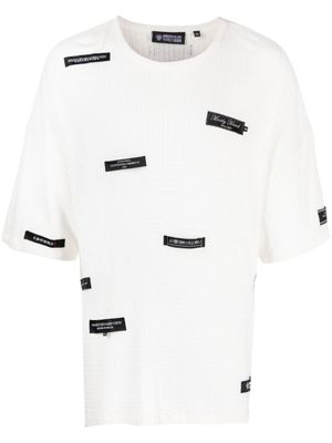 Mostly Heard Rarely Seen t-shirt à patchs logo - Blanc