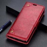 Koperen gesp Nappa textuur horizontale Flip leren Case voor Huawei P30 Lite met houder & kaartsleuven & portemonnee (wijn rood)