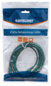 Intellinet 342537 RJ45 Netwerkkabel, patchkabel CAT 6 U/UTP 15.00 m Groen 1 stuk(s)