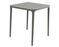 Tafel Porto kunststof 65x65cm antraciet
