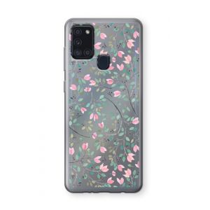 Sierlijke bloemen: Samsung Galaxy A21s Transparant Hoesje