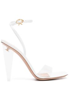 Gianvito Rossi sandales à talon transparent 120 mm - Blanc