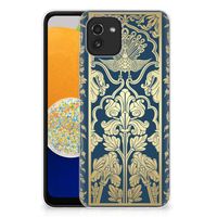 Samsung Galaxy A03 TPU Case Beige Flowers - thumbnail