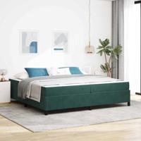 Bedframe Anders Wit en lichtgrijs 200 x 200 cm Fluweel