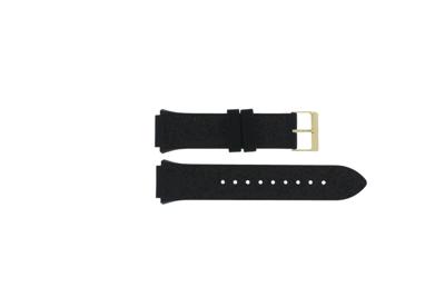 Horlogeband Guess GW0105L2 / W0105L2 / Raven Silicoon Zwart 18mm
