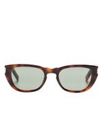 Saint Laurent Eyewear lunettes de soleil à monture papillon - Marron