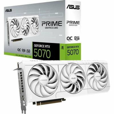 Videokaart Asus Prime GeForce RTX 5070 White OC Edition nvidia geforce rtx 5070 12 GB GDDR6 GDDR7