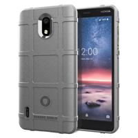 Volledige dekking schokbestendig TPU Case voor Nokia 3.1 A (grijs)