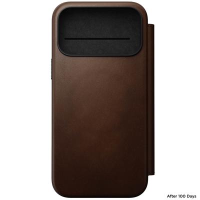 Nomad Modern Leather Folio iPhone 17 Pro Max Bruin