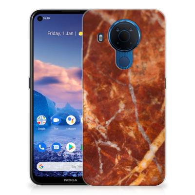 Nokia 5.4 | TPU | Siliconen hoesje | Marmer Bruin