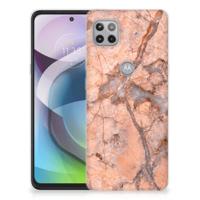Motorola Moto G 5G | TPU | Siliconen hoesje | Marmer Oranje