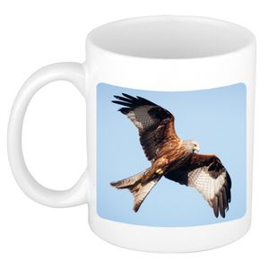 Foto mok rode wouw roofvogel mok / beker 300 ml - Cadeau vogels liefhebber