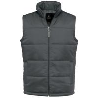 Gewatteerde bodywarmer voor heren - Donkergrijs - Nylon - Outdoor - Vrije tijds jas