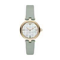 Horlogeband Armani AR11314 Leder Groen