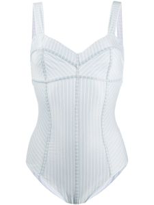 Oséree maillot de bain à rayures - Bleu