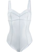 Oséree maillot de bain à rayures - Bleu