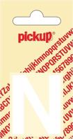 Plakletter Helvetica 40 mm Sticker witte letter n Pickup - Pickup
