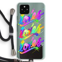 Loves: Pixel 5a 5G Transparant Hoesje met koord