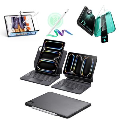 iPad Pro 11ʺ (2025) Bundle Rebound Magnetic Keyboard Case 360 Digital Pencil & Screen Protectors - US Layout-Black