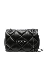 Emporio Armani sac porté épaule matelassé à breloque logo - Noir