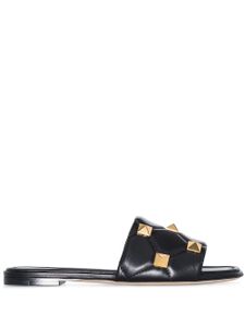 Valentino Garavani sandales Roman Stud en cuir - Noir