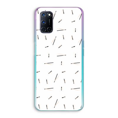 Hipster stripes: Oppo A92 Transparant Hoesje
