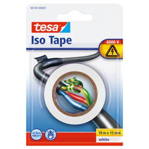 1x Tesa isolatietape rol wit 10 mtr x 1,5 cm klusbenodigdheden   -