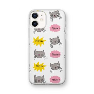 Meow: iPhone 12 mini Transparant Hoesje