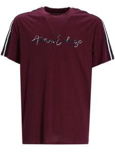 Armani Exchange t-shirt en coton à logo imprimé - Rouge