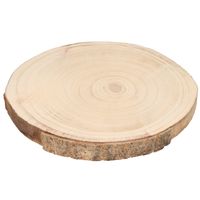 1x Woondecoratie houten boomschijf/boomschijven 29 x 3 cm - thumbnail