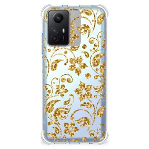 Xiaomi Redmi Note 12s Case Gouden Bloemen