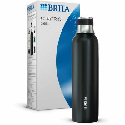 Thermos Brita 1046736 Zwart Zilverkleurig Roestvrij staal 650 ml