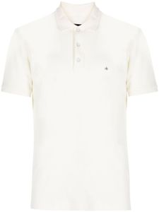 rag & bone polo en coton à logo brodé - Blanc