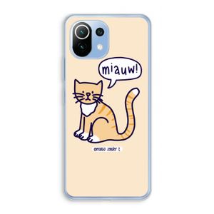 Miauw: Xiaomi Mi 11 Lite Transparant Hoesje