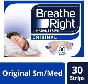 Breathe Right Breathe Right Nasal Strips Natural Small/Medium - 30 pleisters