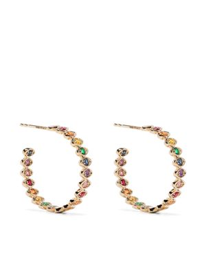 Sydney Evan créoles en or 14ct sertie de pierres