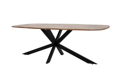 Tower Living Eettafel 'Silvi' Deens ovaal, Mangohout, 180 x 100cm