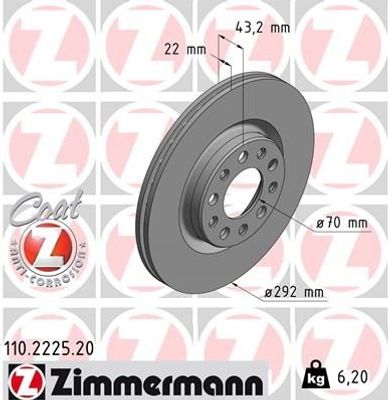Remschijf Coat Z 110222520