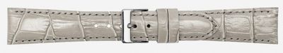 Horlogeband Poletto 454.12A.22 Leder Antracietgrijs 22mm