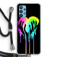 Hold My Heart: Samsung Galaxy A32 4G Transparant Hoesje met koord