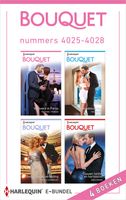 Bouquet e-bundel nummers 4025 - 4028 - Rachael Thomas, Maggie Cox, Natalie Anderson, Tara Pammi - ebook - thumbnail