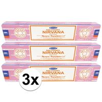 3x Nag Champa wierook Nirvana 15 gram - thumbnail