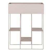 QUVIO Plantenbak met 3 planken - Metaal - Beige