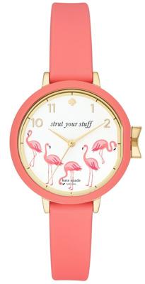 Horlogeband Kate Spade New York KSW1444 Silicoon Rood